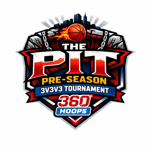 The Pit 360 Hoops Pre-Season 3v3v3 Tournament Logo